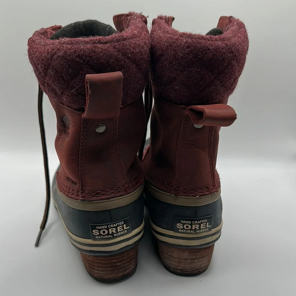 Sorel Sz 7 Slimpack II Lace Redwood Duck‎ Boot Waterproof Design